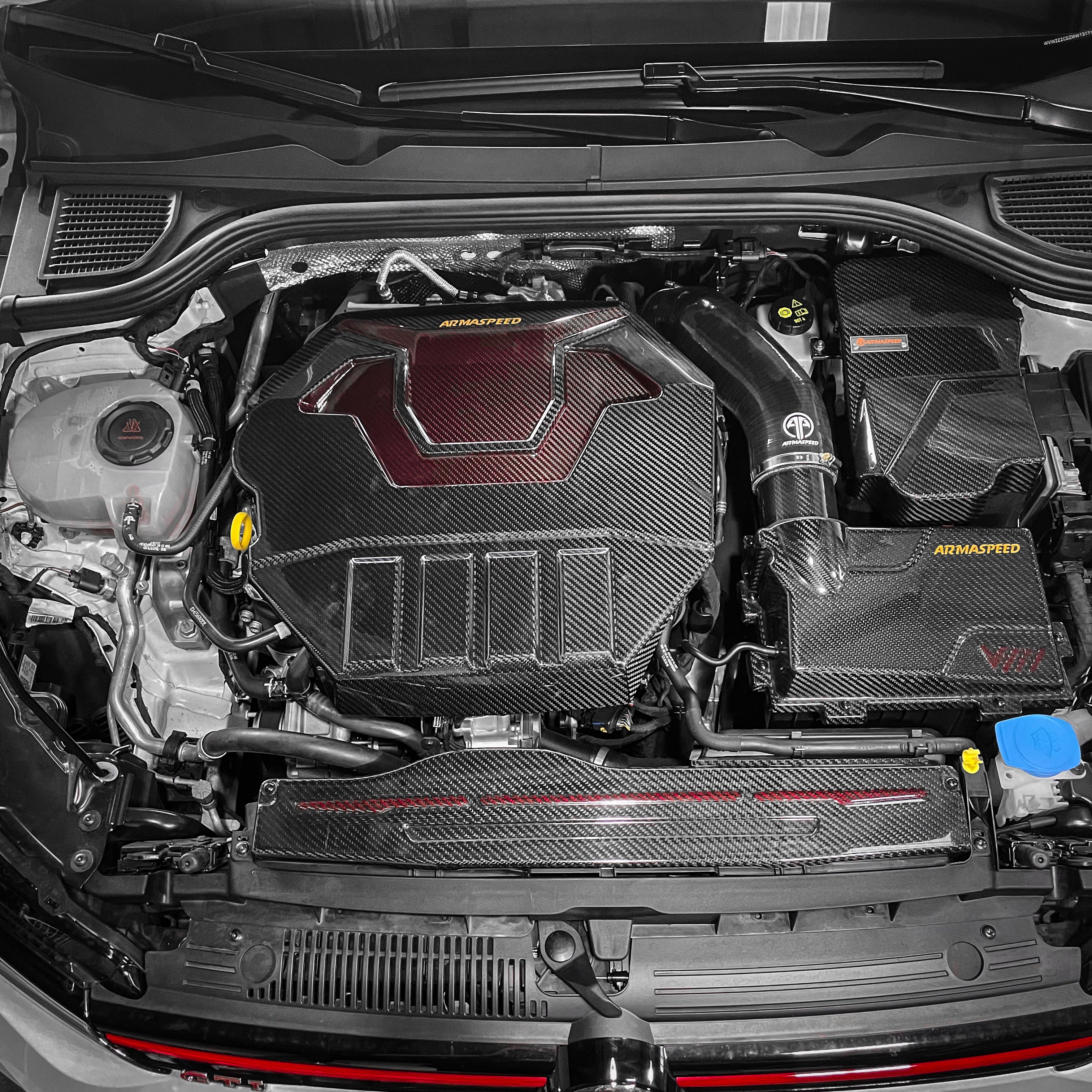 ARMASPEED Volkswagen Golf Mk8 | Carbon Fiber Battery Cover