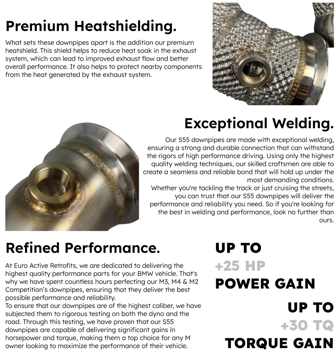 Activated Performance BMW F80/F82/F87 M3, M4 & M2 Competition S55 Downpipes (2015+) - Euro Active Retrofits