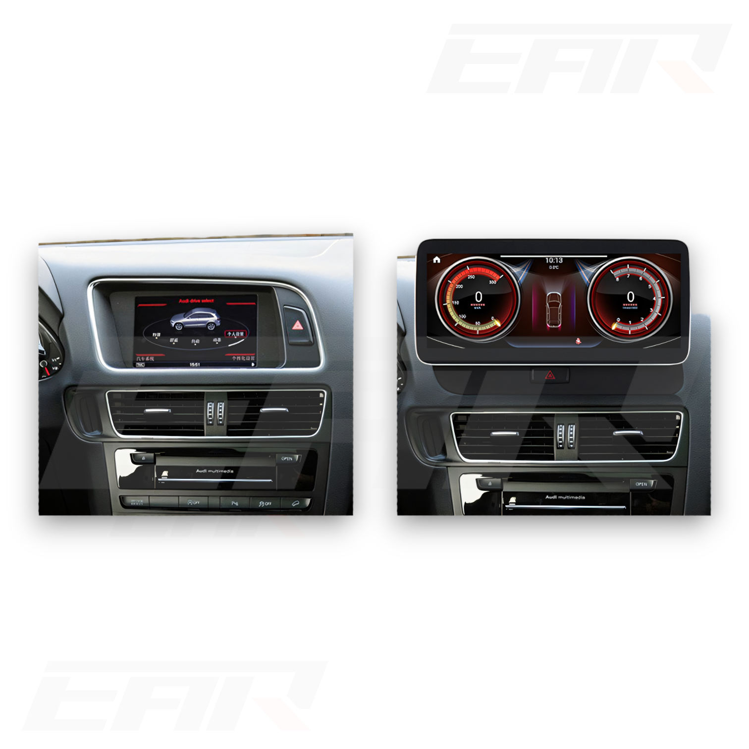 Audi Q5/SQ5 Android 12.0 Multimedia 10.25"/12.5" Touchscreen Display + Built-In Wireless Carplay & Android Auto | 2009 - 2018 | LHD/RHD - Euro Active Retrofits