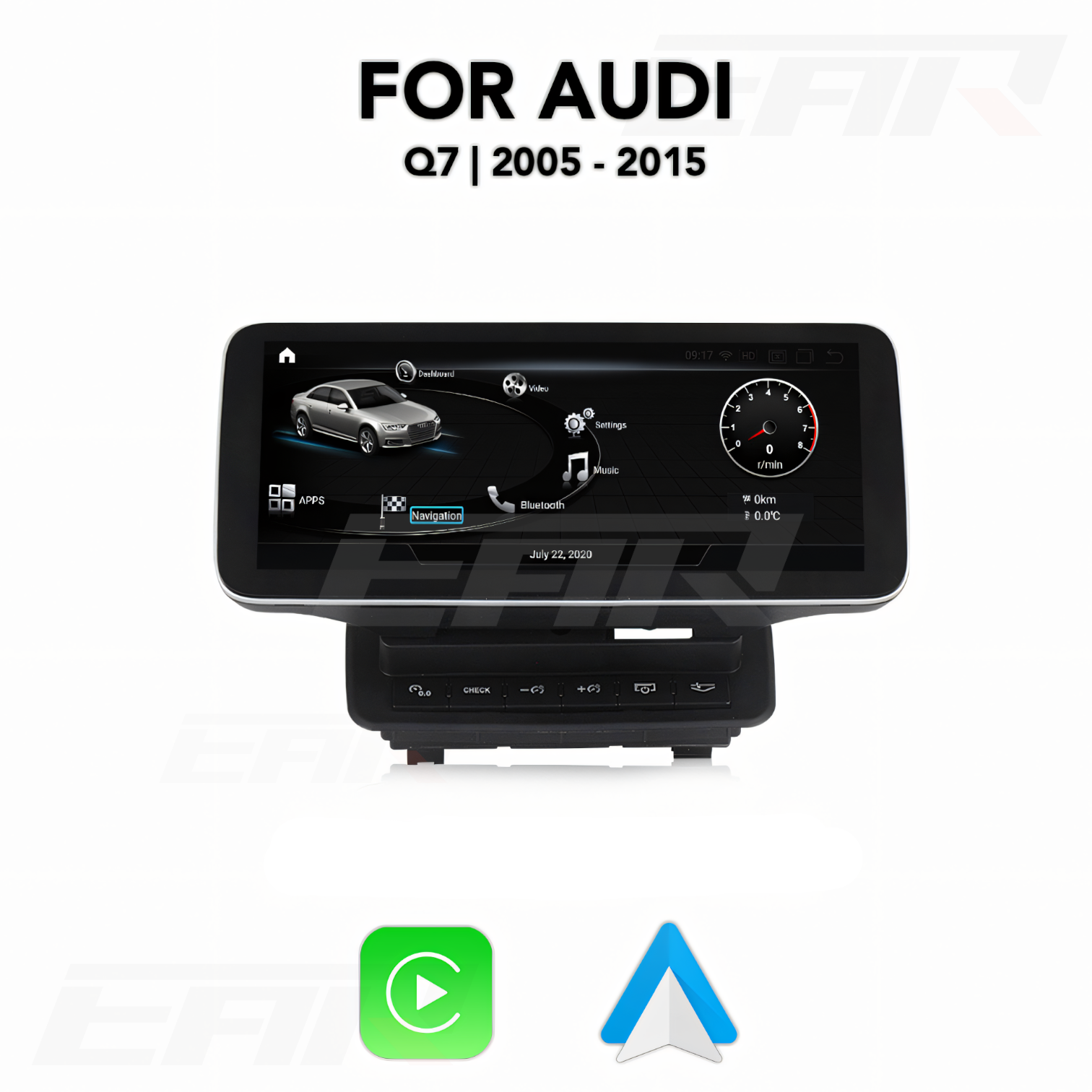 Audi Q7 Android 12.0 Multimedia 10.25"/12.5" Touchscreen Display + Built-In Wireless Carplay & Android Auto | 2005 - 2015 | LHD/RHD - Euro Active Retrofits