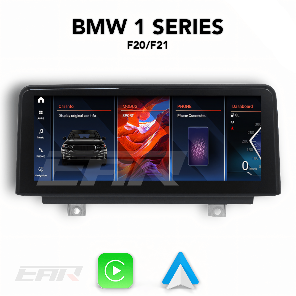 BMW iDrive 8 Android 13.0 1 Series (F20/F21) Multimedia 8.8"/10.25" Touchscreen Display + Built-In Wireless Carplay & Android Auto | 2012+