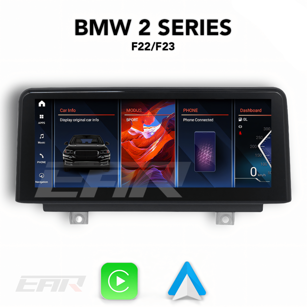 BMW iDrive 8 Android 13.0 2 Series (F22/F23) Multimedia 8.8"/10.25" Touchscreen Display + Built-In Wireless Carplay & Android Auto | 2014 - 2021