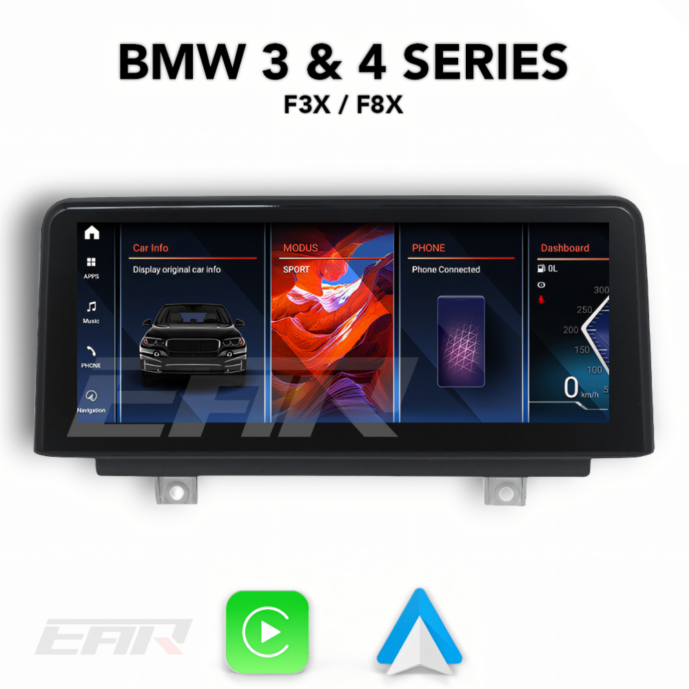 BMW iDrive 8 Android 13.0 3 & 4 Series & M3/M4 (F30/F31/F32/F33/F34/F35/F36/F80/F82/F83) Multimedia 10.25"/12.3" Touchscreen Display + Built-In Wireless Carplay & Android Auto | 2012 - 2019