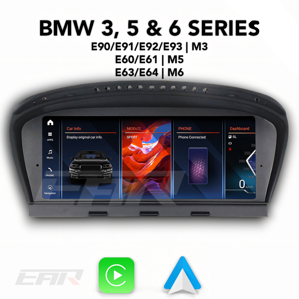 BMW iDrive 8 Android 13.0 3, 5 & 6 Series Multimedia 8.8" Touchscreen Display + Built-In Wireless Carplay & Android Auto | 2003 - 2012