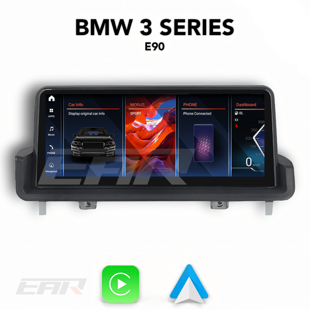 BMW iDrive 8 Android 13.0 3 Series (E90 With No Screen) Multimedia 10.25" Touchscreen Display + Built-In Wireless Carplay & Android Auto | 2004 - 2012