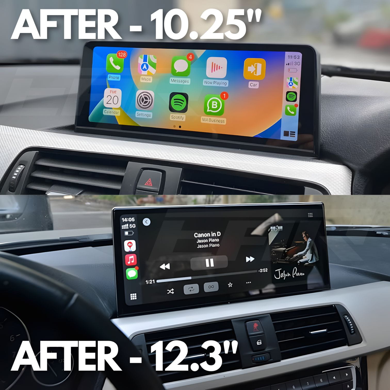 BMW 3 / 4 Series | F3X/F8X | 10.25"/12.3" Linux CarPlay/Android Touchscreen Display | 2011 - 2020