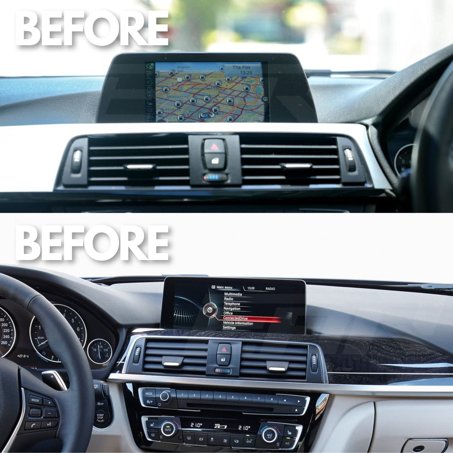BMW 3 / 4 Series | F3X/F8X | 10.25"/12.3" Linux CarPlay/Android Touchscreen Display | 2011 - 2020