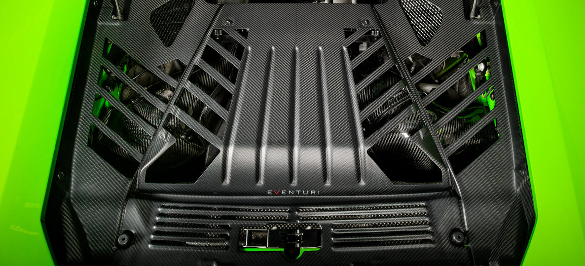 Eventuri Lamborghini Huracan | Carbon Engine Cover Set
