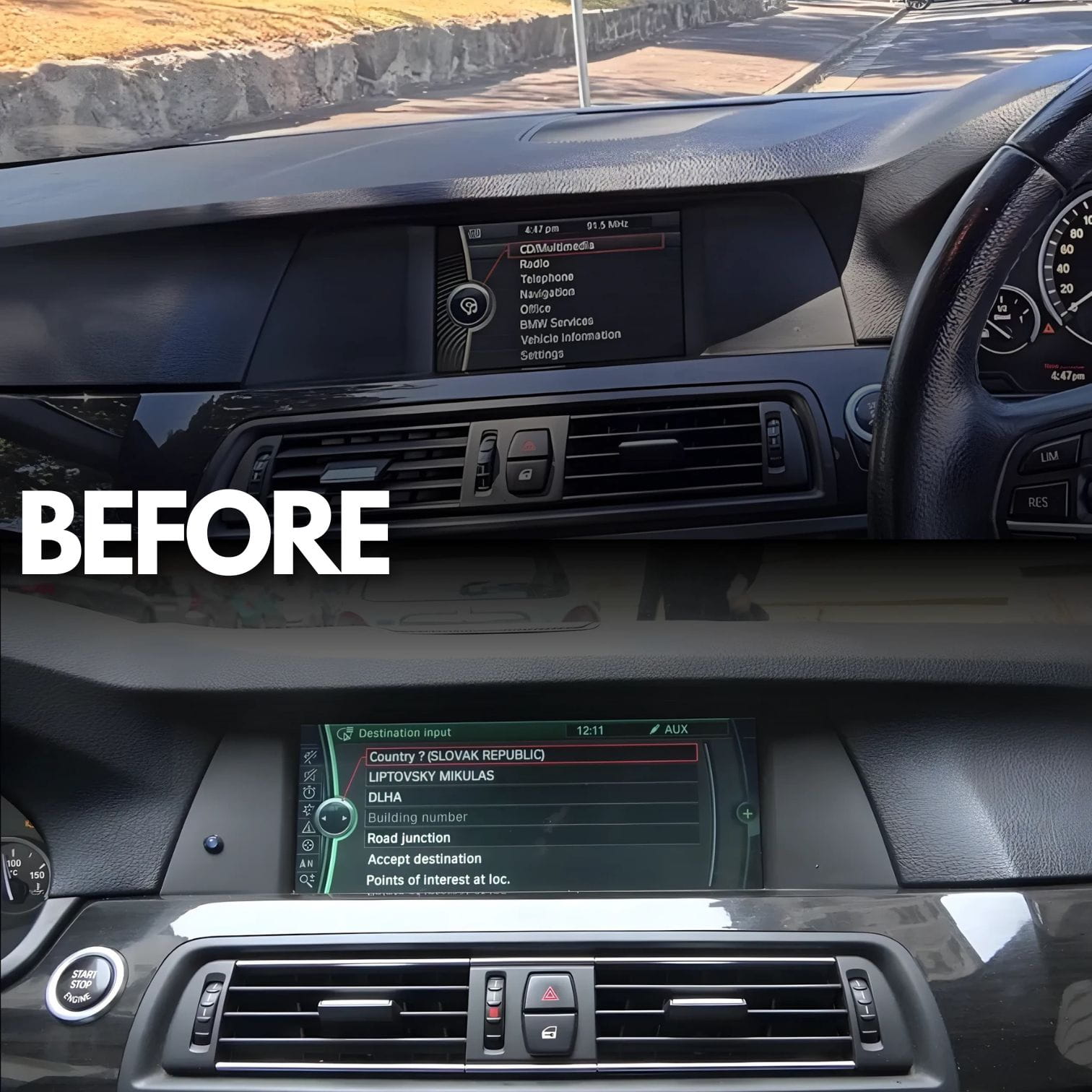 BMW 5 Series | F10/F11/F18 | 10.25"/12.3" Linux CarPlay/Android Touchscreen Display | 2011 - 2016