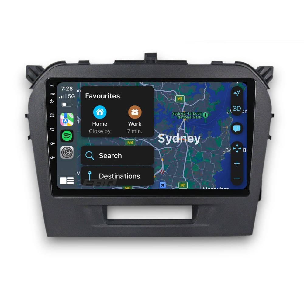 Suzuki Vitara (2015 - 2023) Multimedia 9" Touchscreen Display + Built-In Wireless Carplay & Android Auto - Euro Active Retrofits AU
