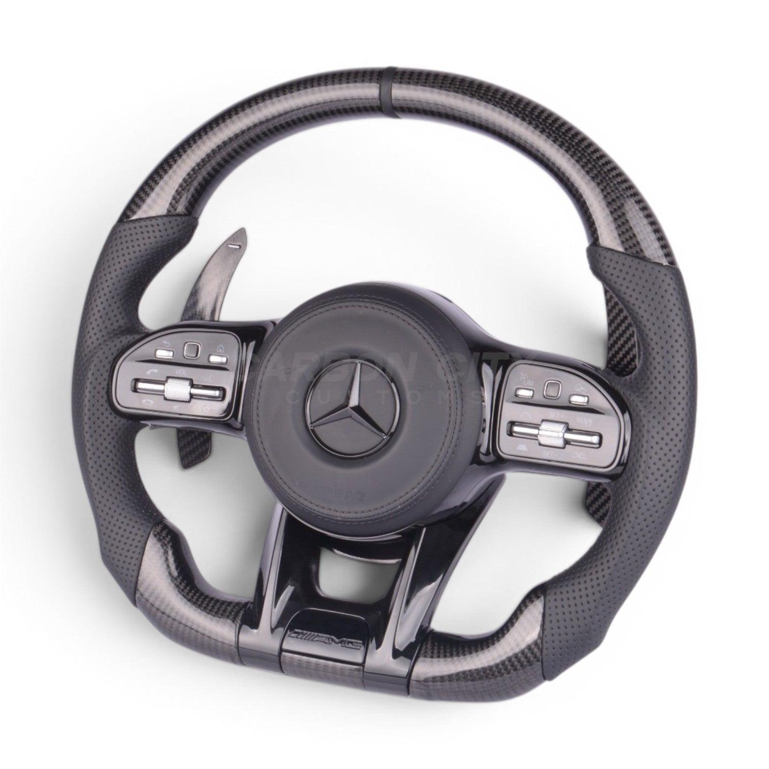 Mercedes-Benz 2020 AMG | Blacked Out | Pre-Designed Steering Wheel (Fits 2010+ All Models)