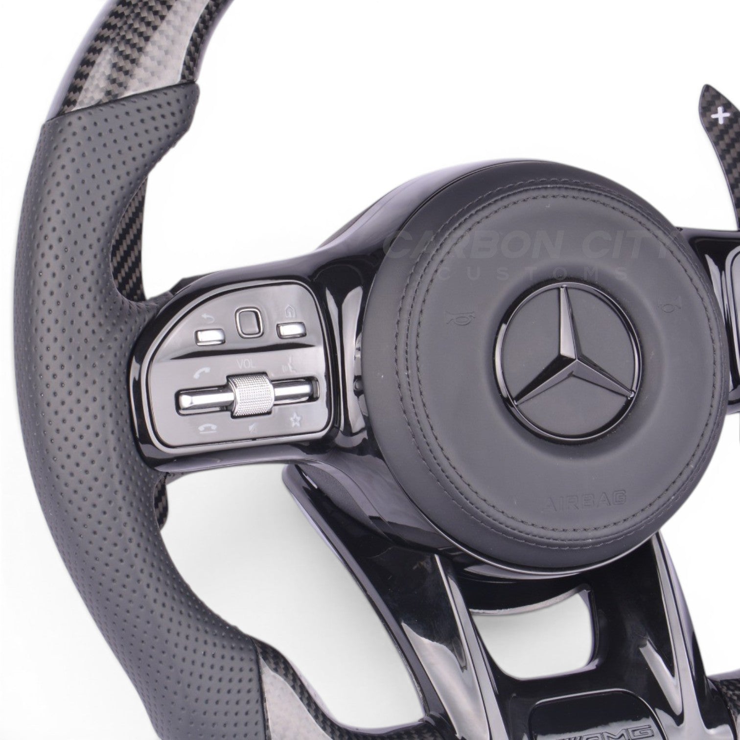 Mercedes-Benz 2020 AMG | Blacked Out | Pre-Designed Steering Wheel (Fits 2010+ All Models)