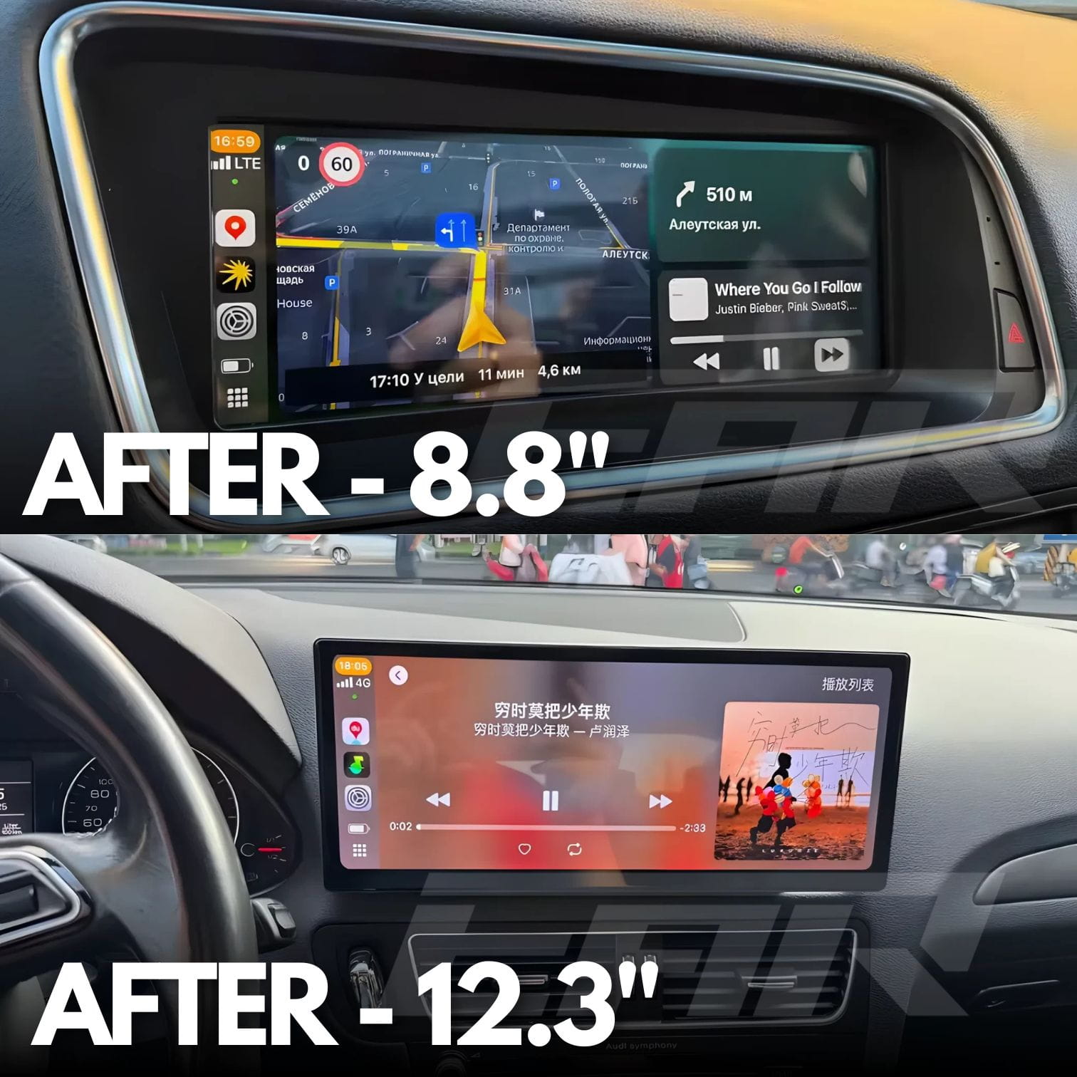 Audi Q5 / SQ5 | 8R | 8.8" / 12.3" Linux CarPlay/Android Touchscreen Display | 2008 - 2017