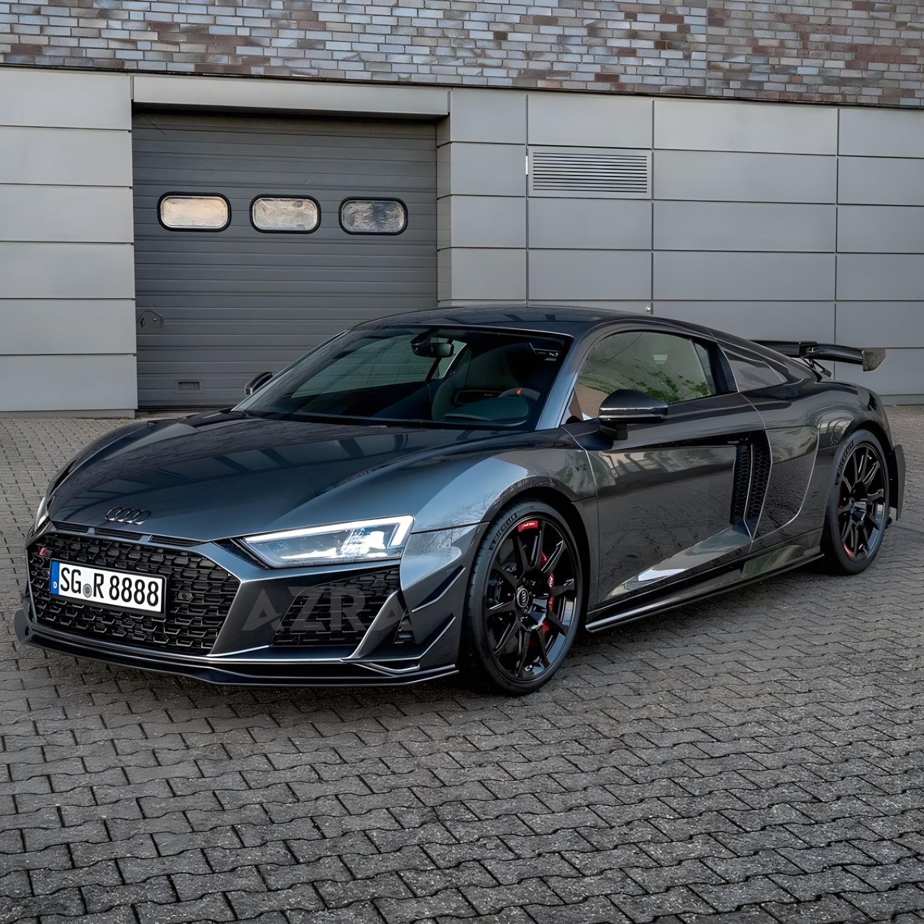 AZRA Audi R8 | 4S | Carbon Fiber V1 Slim Front Lip | 2019 - 2024