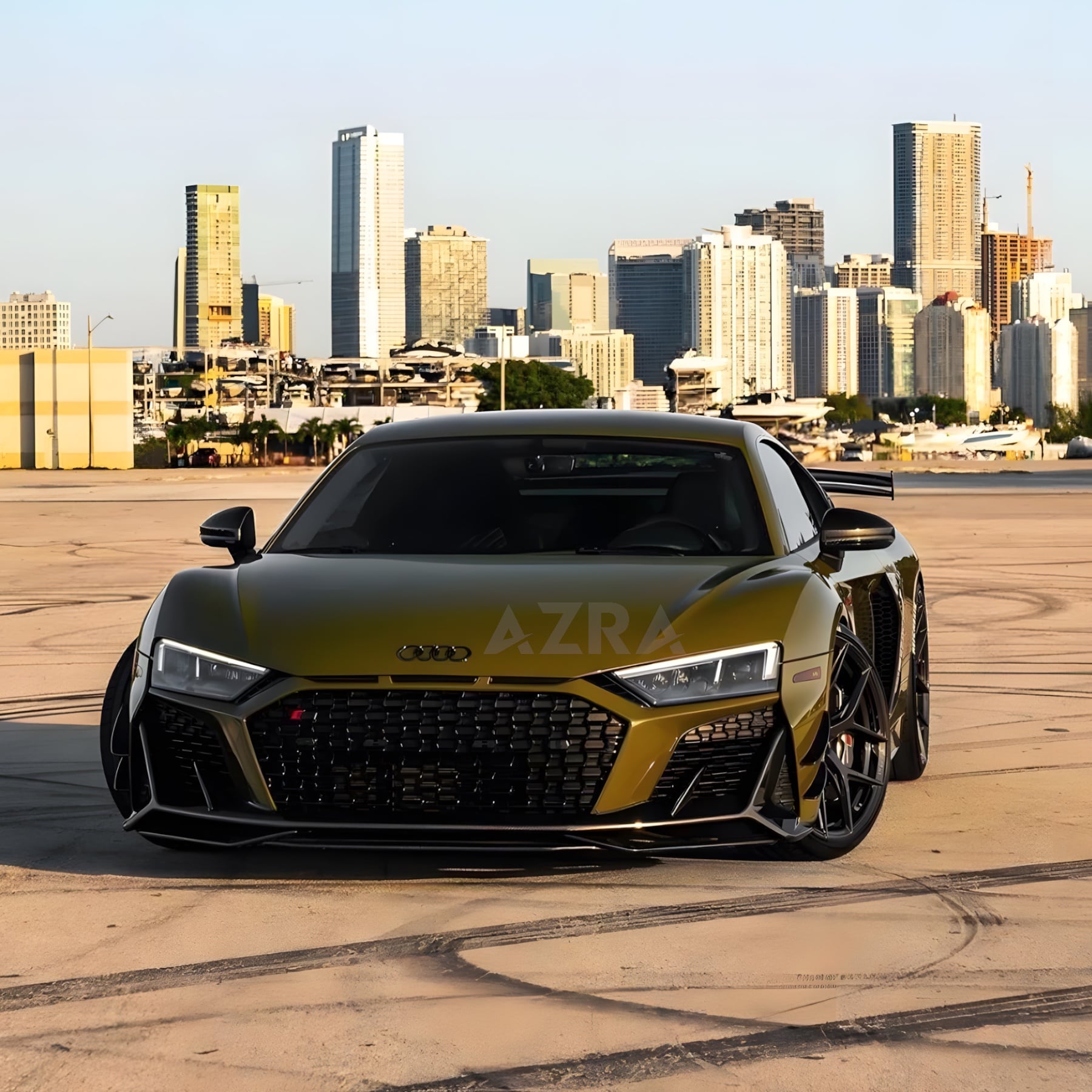 AZRA Audi R8 | 4S | Carbon Fiber V2 Front Bumper Canards | 2019 - 2024