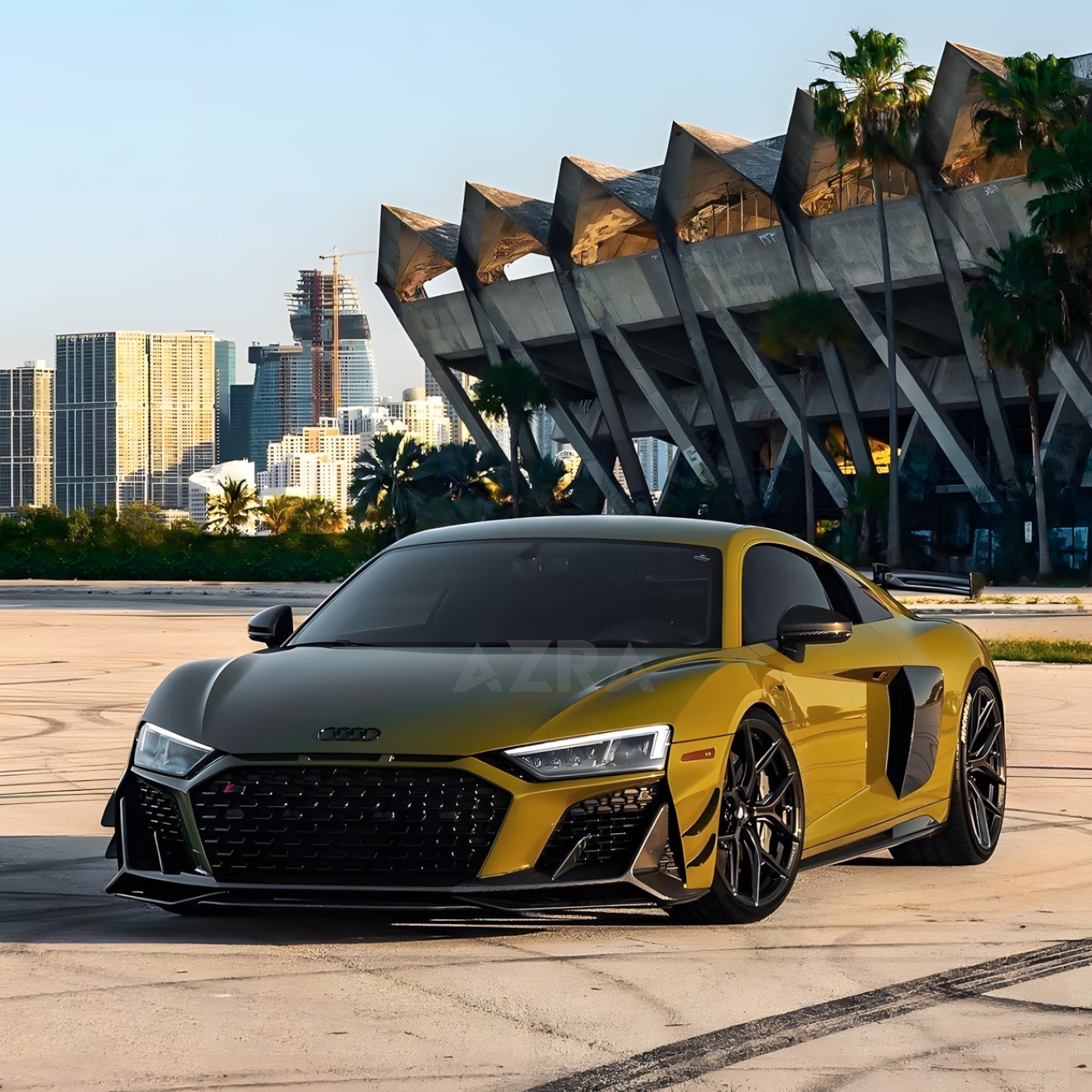 AZRA Audi R8 | 4S | Carbon Fiber V2 Aggressive Front Lip | 2019 - 2024