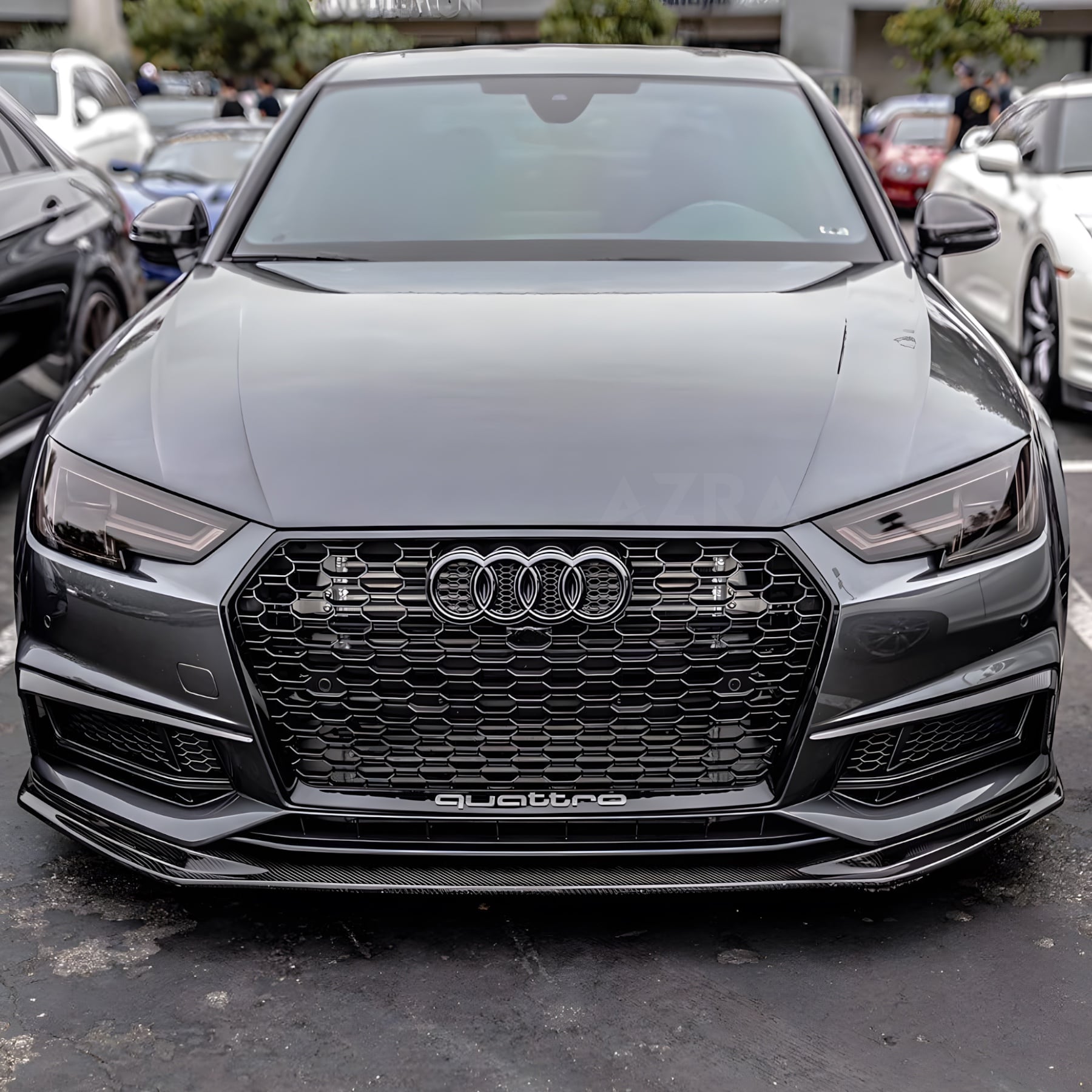 AZRA Audi A4 / S4 | B9 | RS Style Customizable Honeycomb Front Grille | 2016 - 2019