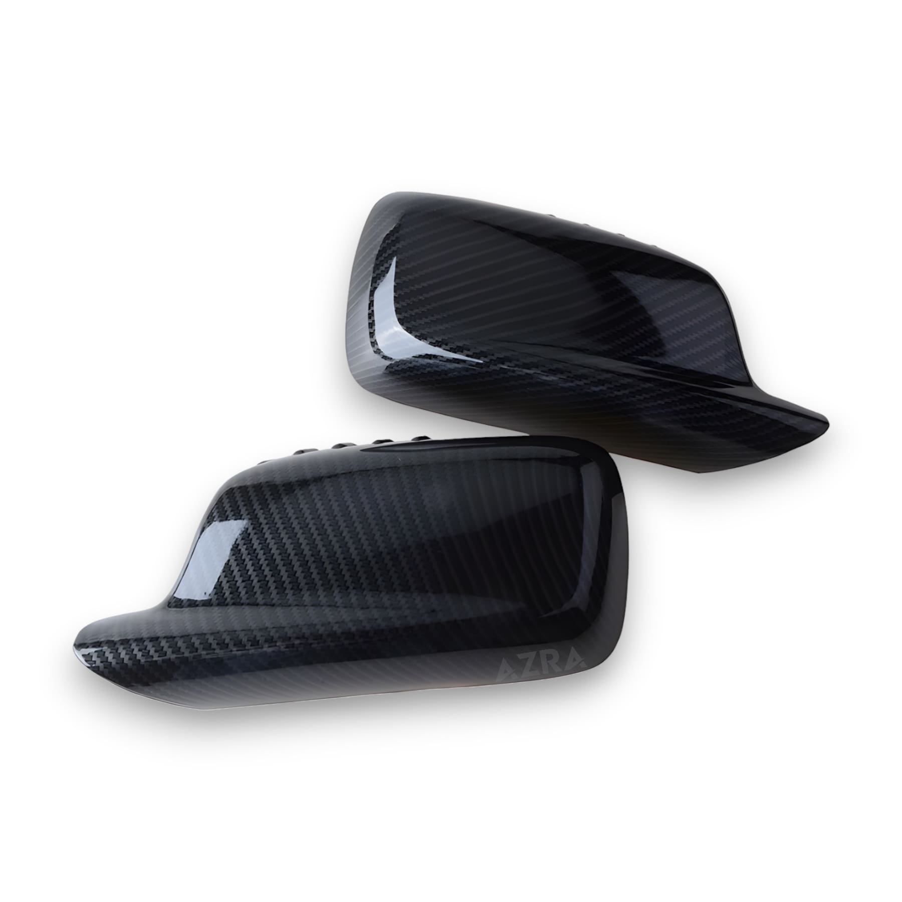 AZRA BMW 3 / 7 Series | E46/E65/E66/E67 | Gloss Black / Carbon Print Mirror Caps | 1999 - 2008