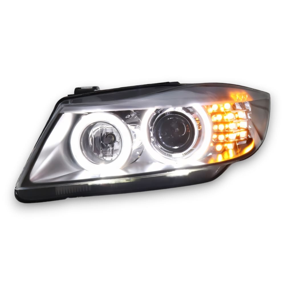 EuroLuxe BMW 3 Series E90 Angel LED Headlights (2005 - 2012) (Plug & Play) - Euro Active Retrofits