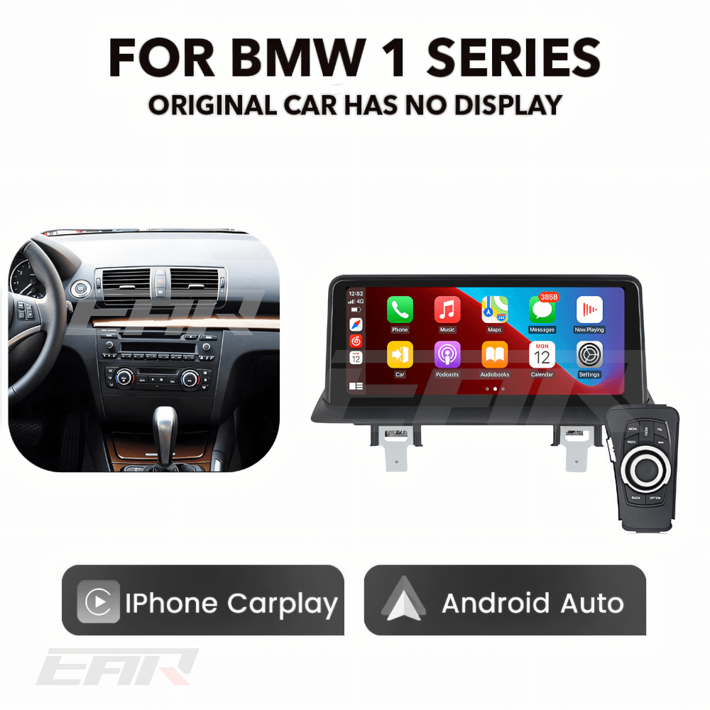 BMW iDrive 8 Android 12.0 1 Series (E81/E82/E87/E88) Multimedia 10.25"/12.3" Touchscreen Display + Built-In Wireless Carplay & Android Auto | 2004 - 2012 | LHD/RHD - Euro Active Retrofits