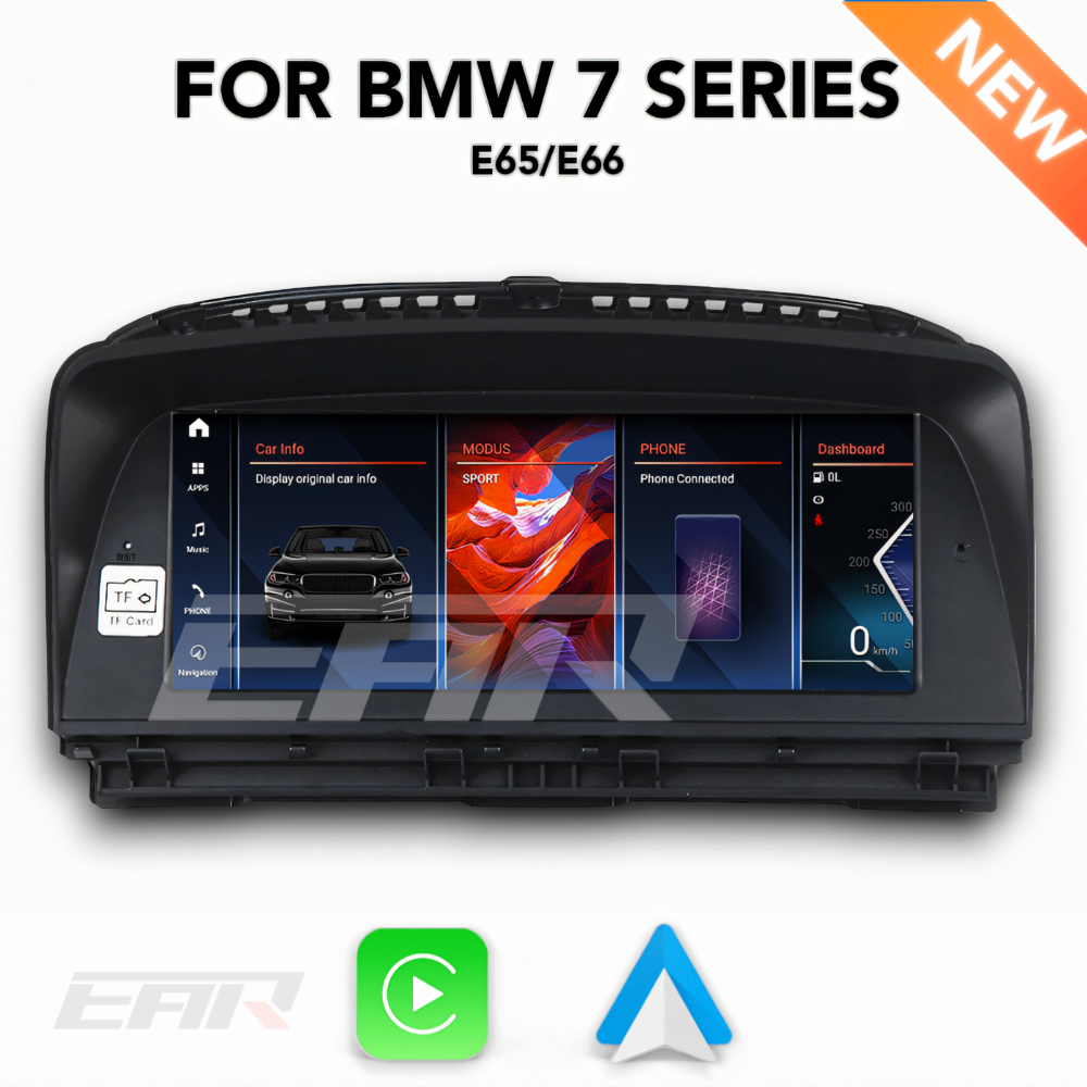 BMW iDrive 8 Android 12.0 7 Series (E65) Multimedia 10.25" Touchscreen Display + Built-In Wireless Carplay & Android Auto | 2001 - 2008 | LHD/RHD - Euro Active Retrofits