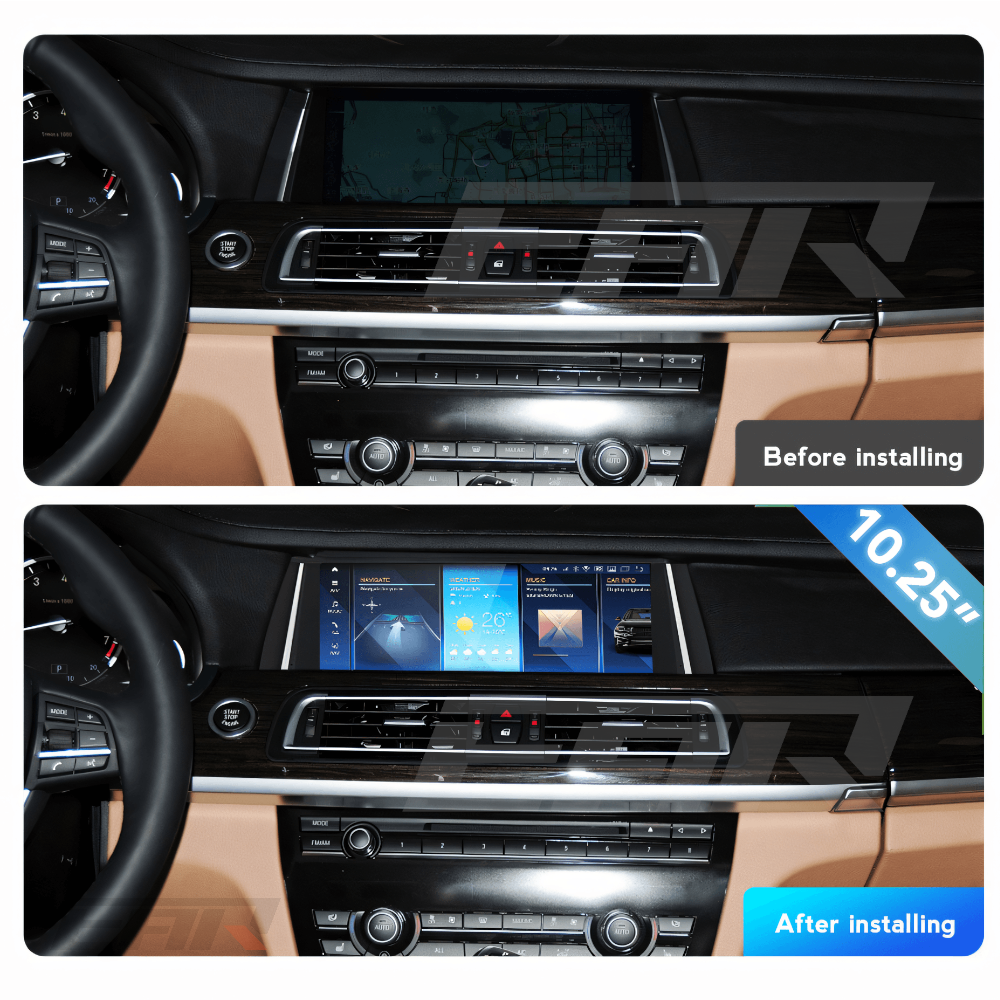 BMW iDrive 8 Android 12.0 7 Series (F01/F02) Multimedia 10.25"/12.3" Touchscreen Display + Built-In Wireless Carplay & Android Auto | 2008 - 2015 | LHD/RHD - Euro Active Retrofits