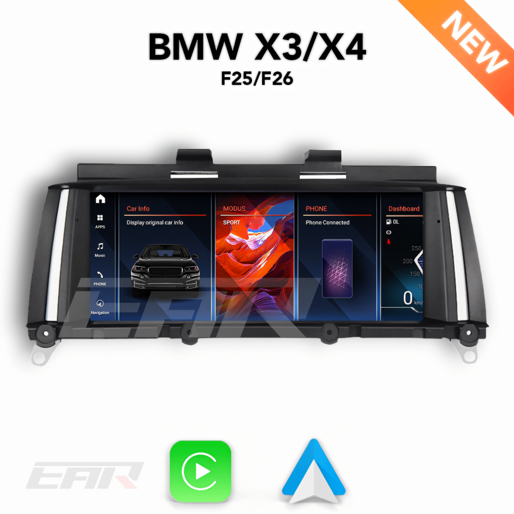 BMW iDrive 8 Android 12.0 X3 & X4 (F25/F26) Multimedia 8.8"/12.3" Touchscreen Display + Built-In Wireless Carplay & Android Auto | 2010+ | LHD/RHD - Euro Active Retrofits