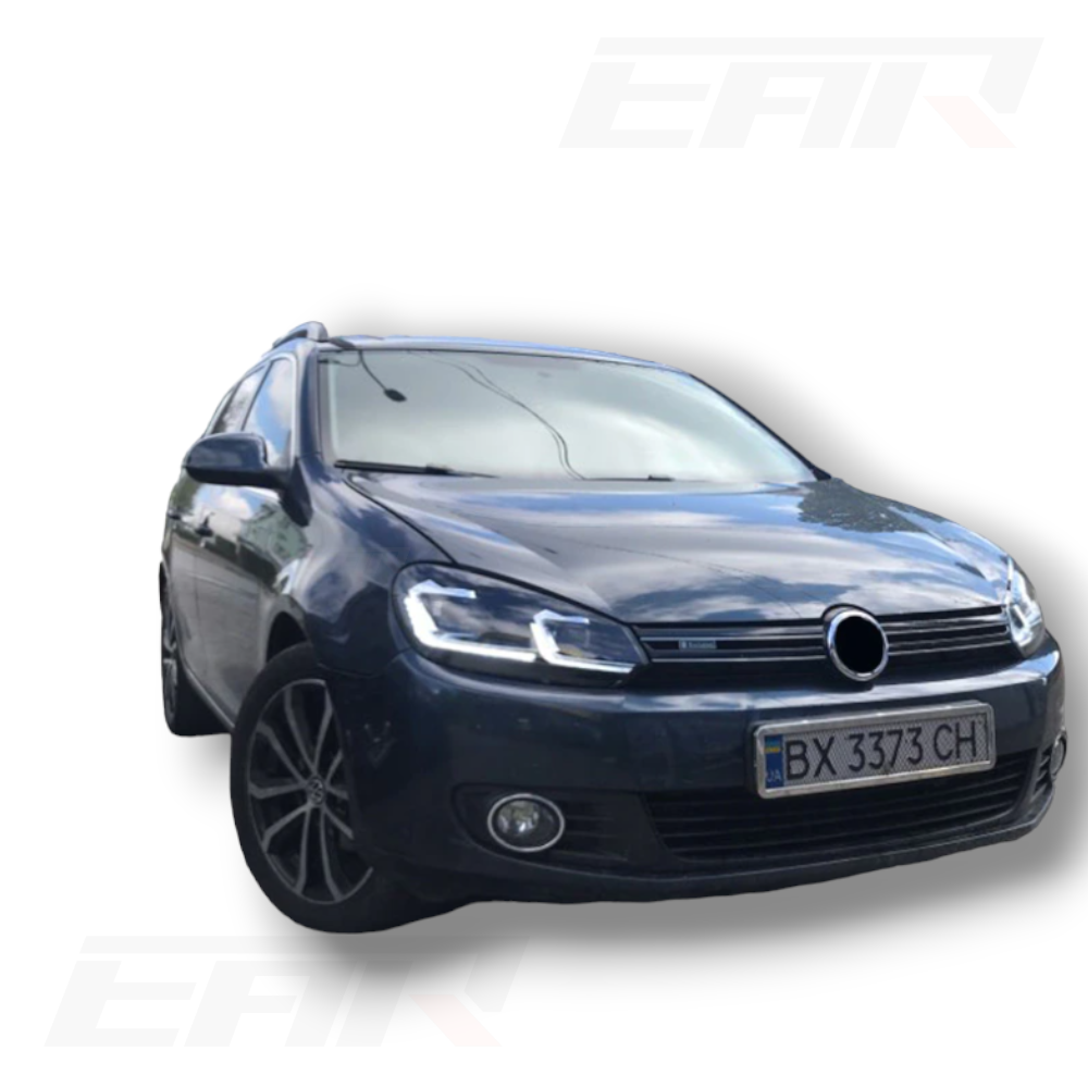 EuroLuxe Volkswagen Golf Mk6 Sequential Mk7.5 Style Xenon Angel LED Headlights (2009 - 2012) - Euro Active Retrofits