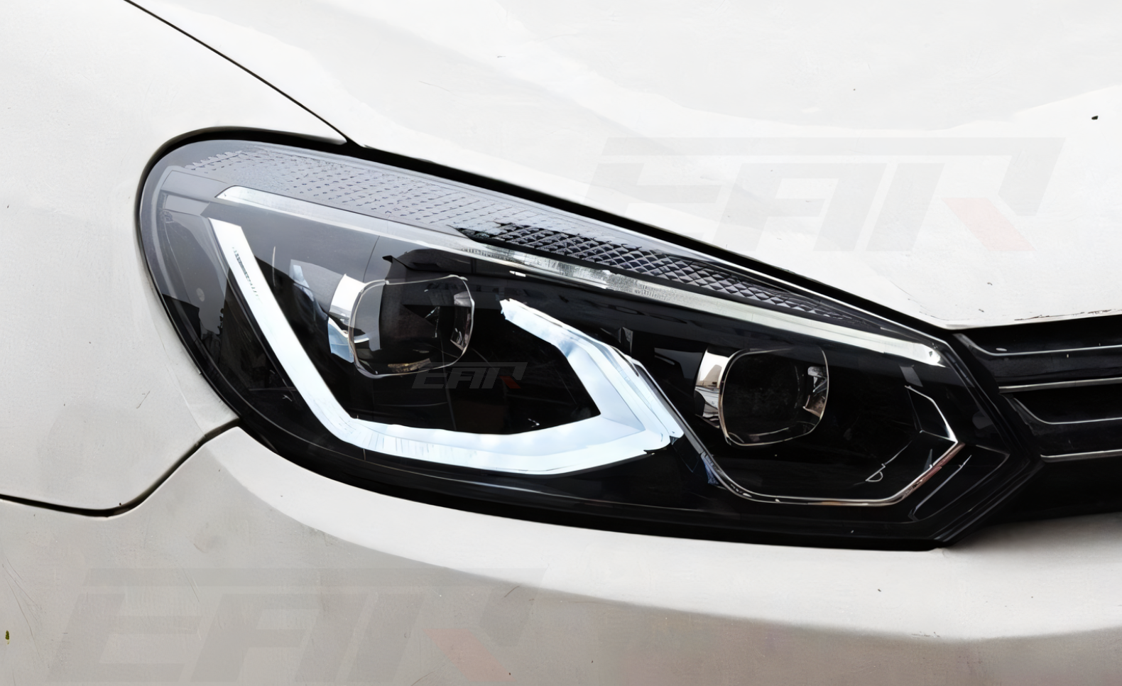 EuroLuxe Volkswagen Golf Mk6 Xenon Angel LED Headlights (2009 - 2012) - Euro Active Retrofits