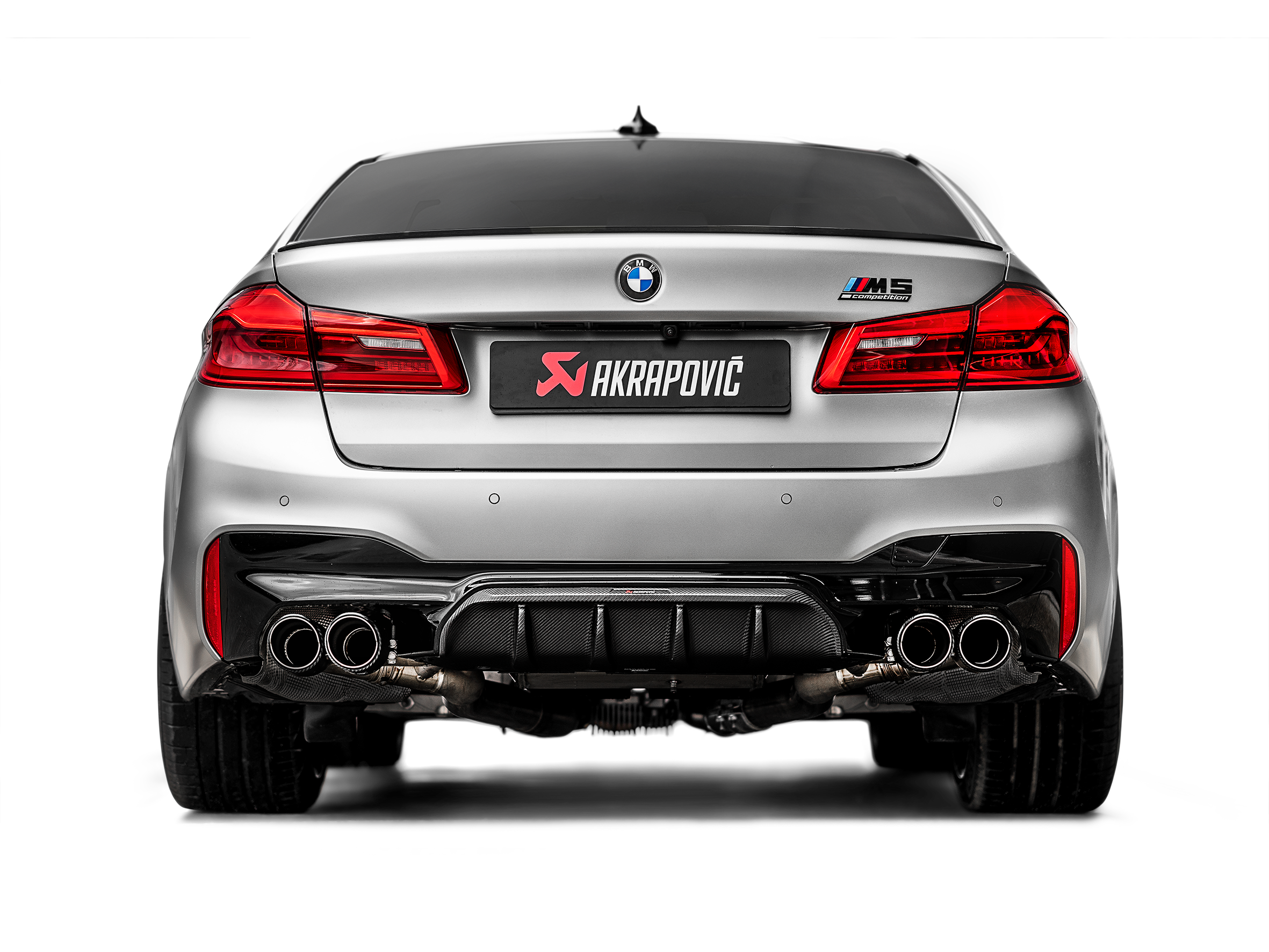 Akrapovic BMW F90 M5 Slip-On Line (Titanium) Exhaust System with Carbon Tailpipes