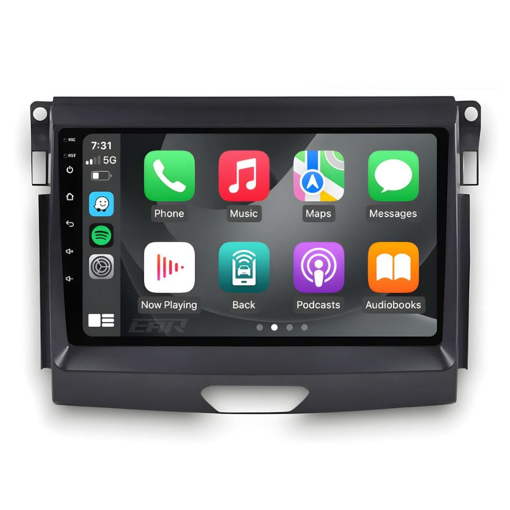 Ford Ranger (2015 - 2022) Multimedia 9" Touchscreen Display + Built-In Wireless Carplay & Android Auto - Euro Active Retrofits