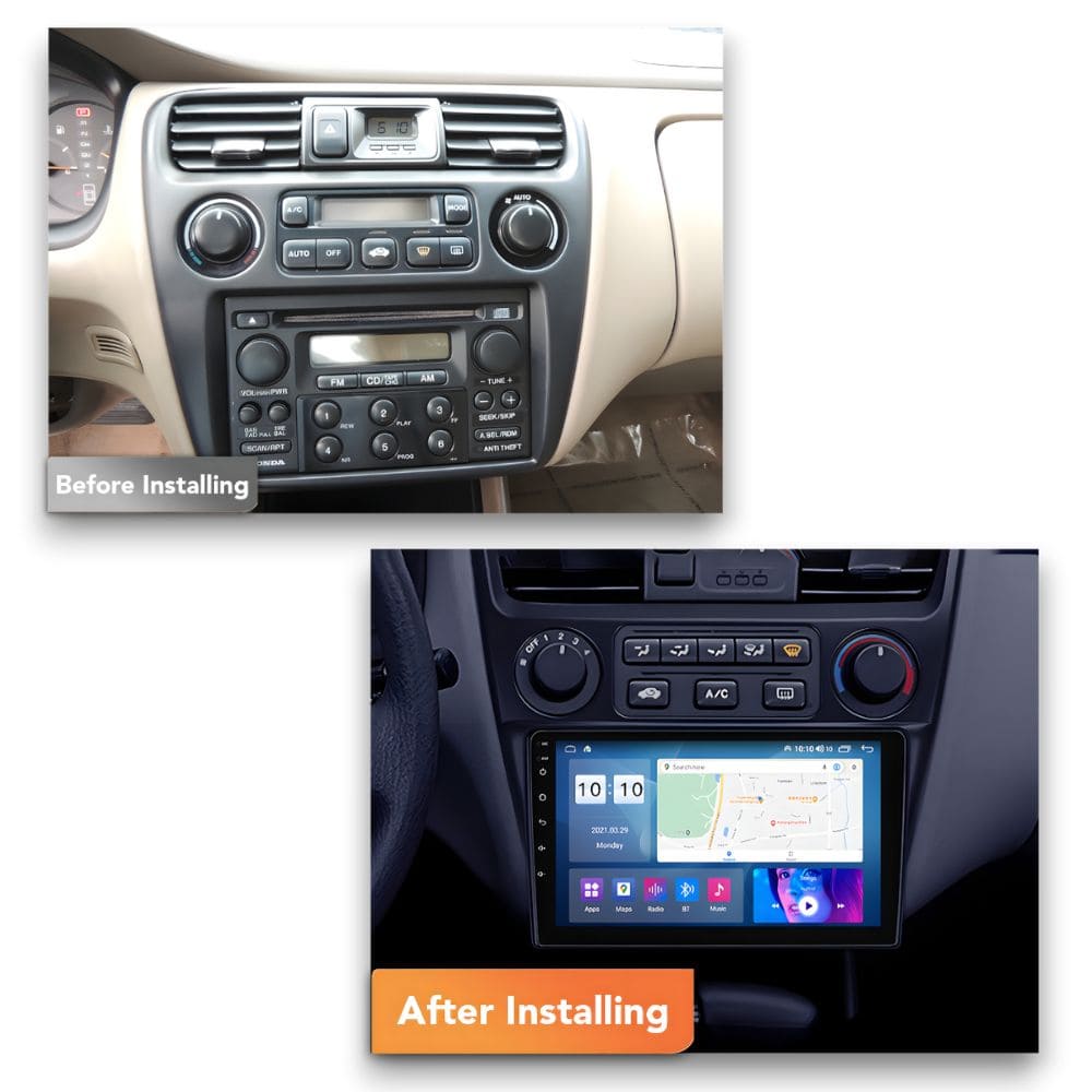 Honda Accord (1998 - 2002) Multimedia 9" Touchscreen Display + Built-In Wireless Carplay & Android Auto - Euro Active Retrofits AU