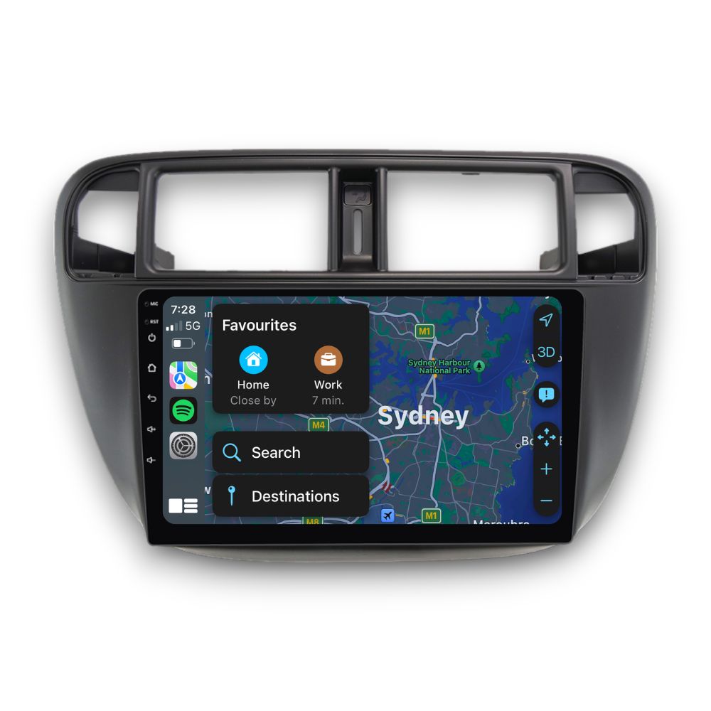 Honda Civic (1992 - 2000) Multimedia 9" Touchscreen Display + Built-In Wireless Carplay & Android Auto - Euro Active Retrofits AU