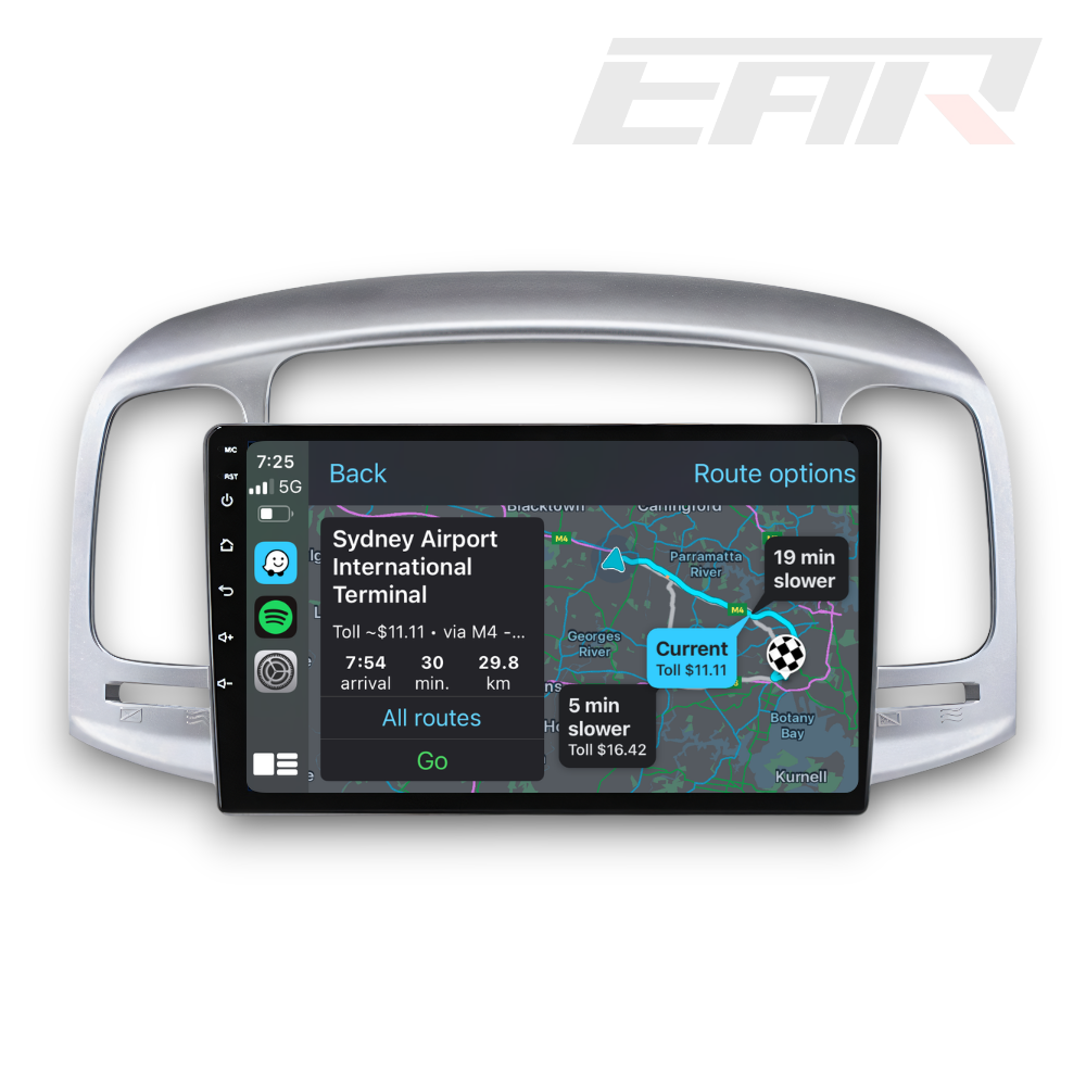 Hyundai Accent (2006 - 2011) Multimedia 9" Touchscreen Display + Built-In Wireless Carplay & Android Auto - Euro Active Retrofits