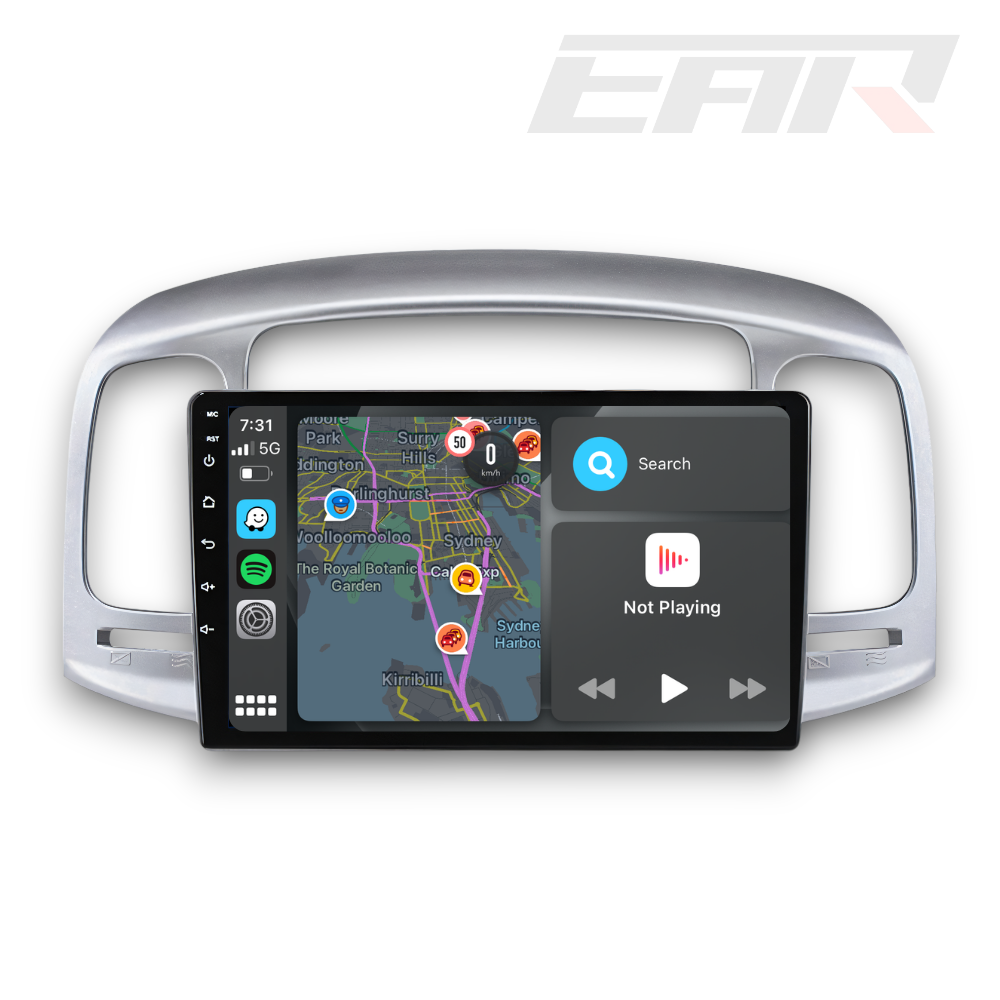 Hyundai Accent (2006 - 2011) Multimedia 9" Touchscreen Display + Built-In Wireless Carplay & Android Auto - Euro Active Retrofits