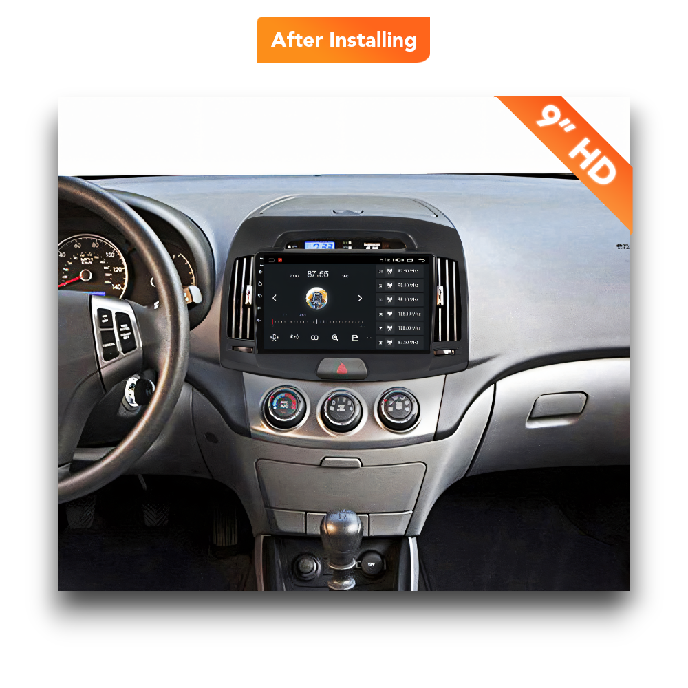 Hyundai Elantra/Avante (2006 - 2011) Multimedia 9" Touchscreen Display + Built-In Wireless Carplay & Android Auto - Euro Active Retrofits