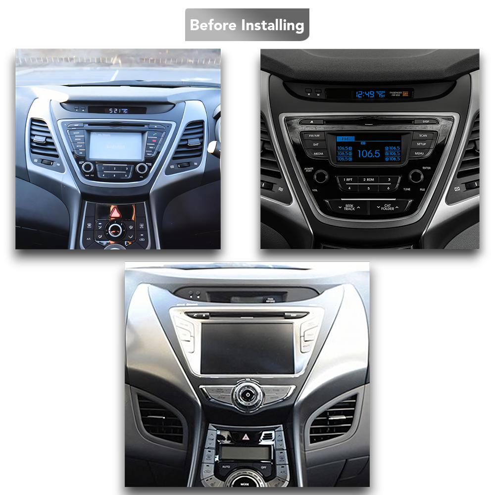 Hyundai Elantra/Avante (2011 - 2016) Multimedia 9" Touchscreen Display + Built-In Wireless Carplay & Android Auto - Euro Active Retrofits