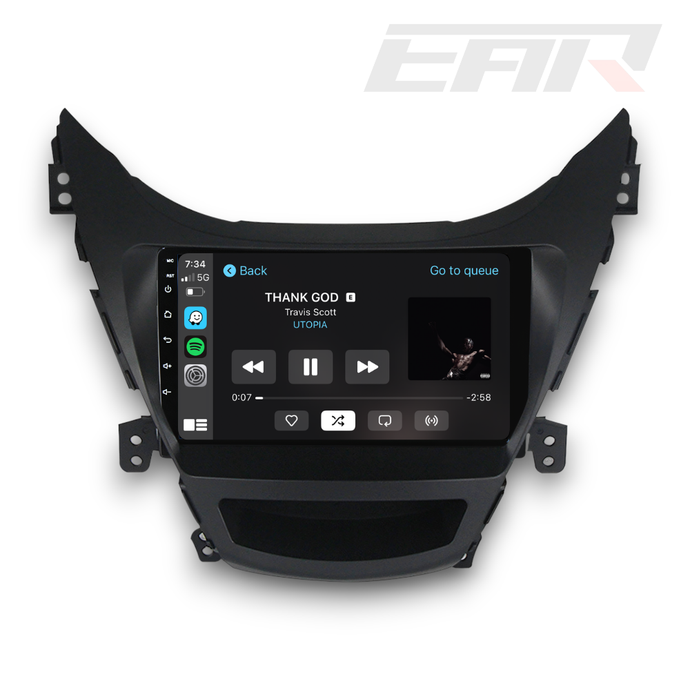 Hyundai Elantra/Avante (2011 - 2016) Multimedia 9" Touchscreen Display + Built-In Wireless Carplay & Android Auto - Euro Active Retrofits