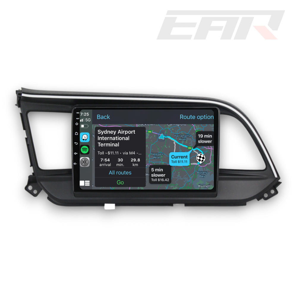 Hyundai Elantra/Avante (2016 - 2020) Multimedia 9" Touchscreen Display + Built-In Wireless Carplay & Android Auto - Euro Active Retrofits