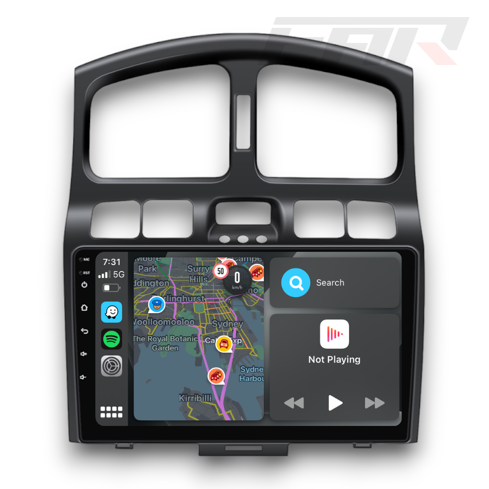 Hyundai Santa Fe (2000 - 2006) Multimedia 9" Touchscreen Display + Built-In Wireless Carplay & Android Auto - Euro Active Retrofits