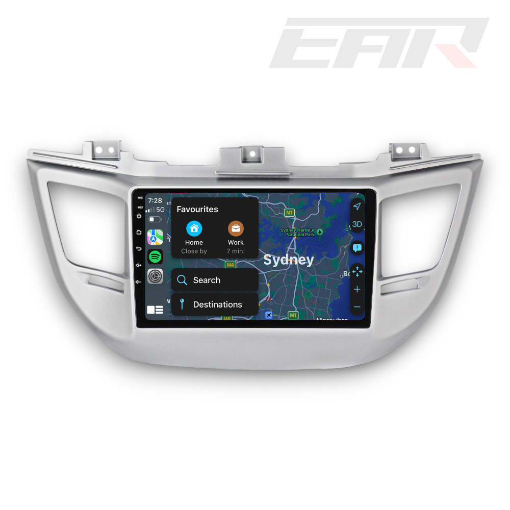 Hyundai Tucson (2014 - 2018) Multimedia 9" Touchscreen Display + Built-In Wireless Carplay & Android Auto - Euro Active Retrofits