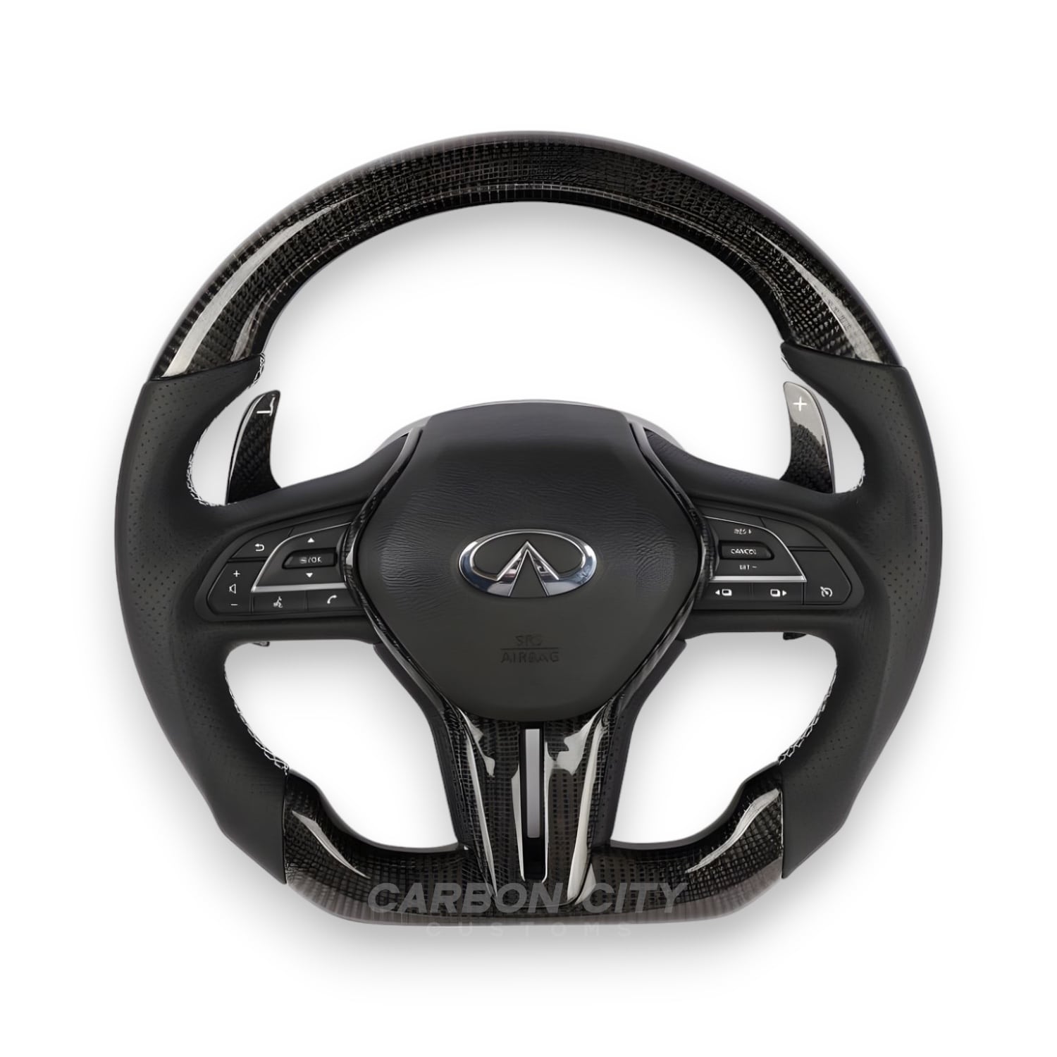 Infiniti Q50/Q60 Style Customizable Steering Wheel | 2018 - 2024 - Carbon City Customs