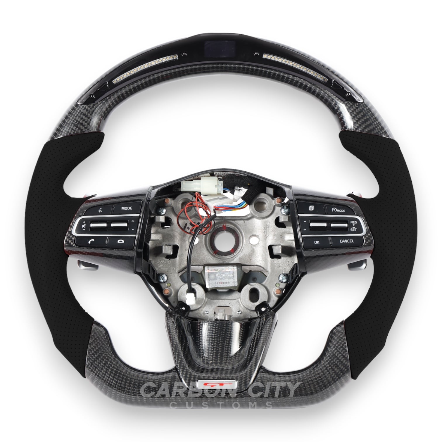 Kia Stinger Style Customizable Steering Wheel - Carbon City Customs