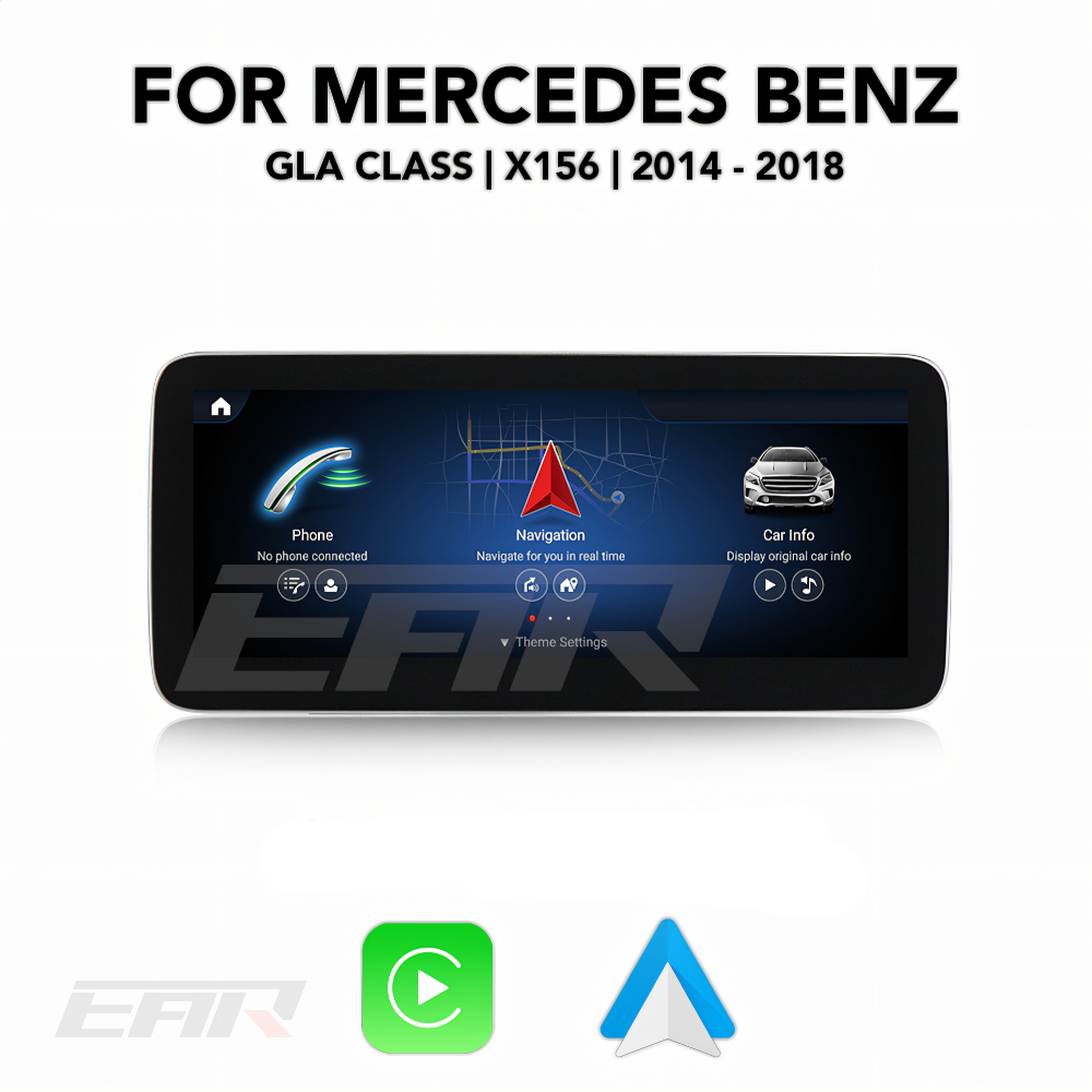 Mercedes Benz GLA Class Android 12.0 (X156) Multimedia 10.25"/12.3" Touchscreen Display + Built-In Wireless Carplay & Android Auto | 2014 - 2018 | LHD/RHD - Euro Active Retrofits