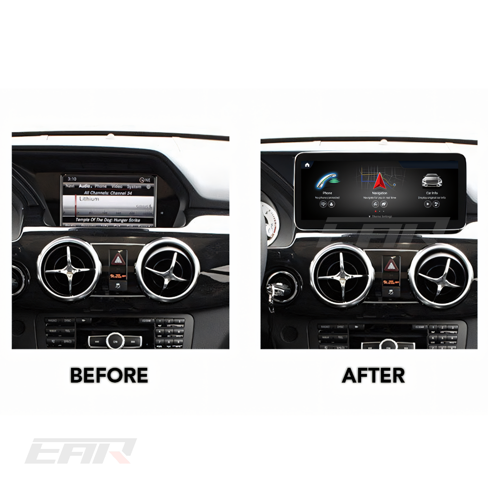 Mercedes Benz GLK Class Android 12.0 (X204) Multimedia 10.25"/12.3" Touchscreen Display + Built-In Wireless Carplay & Android Auto | 2008 - 2015 | LHD/RHD - Euro Active Retrofits