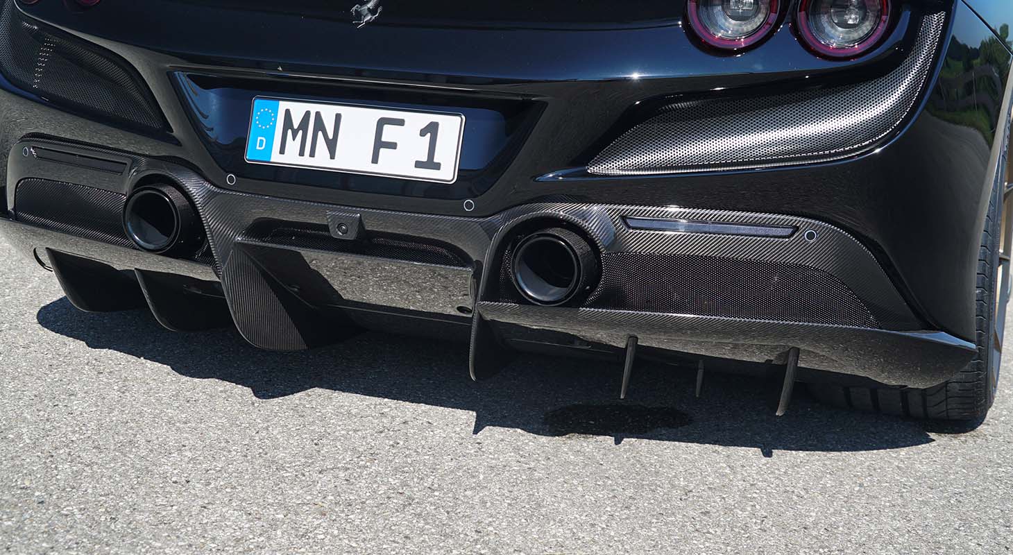 Ferrari F8 Tributo/Spider | Novitec Carbon Rear Diffuser Fins