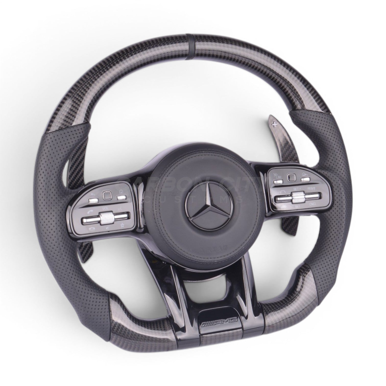 Mercedes-Benz 2020 AMG | Blacked Out | Pre-Designed Steering Wheel (Fits 2010+ All Models)