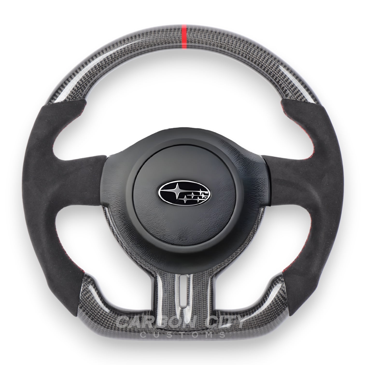 Subaru BRZ Style Customizable Steering Wheel - Carbon City Customs