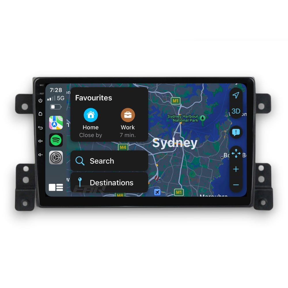 Suzuki Grand Vitara (2005 - 2019) Multimedia 9" Touchscreen Display + Built-In Wireless Carplay & Android Auto - Euro Active Retrofits AU