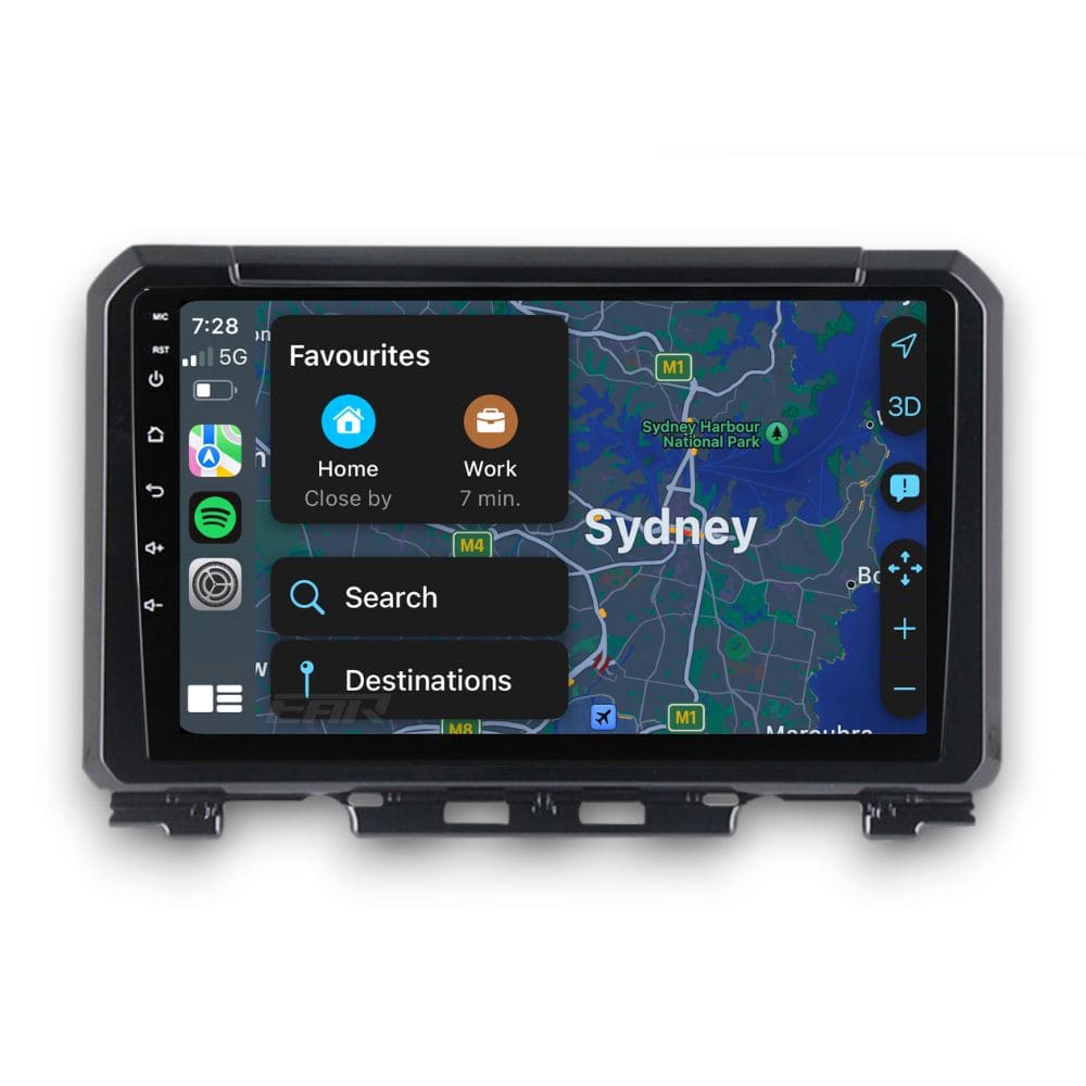 Suzuki Jimny (2018 - 2022) Multimedia 9" Touchscreen Display + Built-In Wireless Carplay & Android Auto - Euro Active Retrofits AU